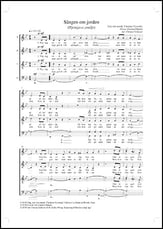 Sangen om jorden SATB choral sheet music cover